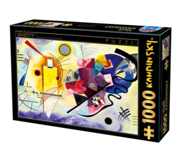 Puzzle Kandinsky Jaune  Rouge  Bleu 1000 pieces