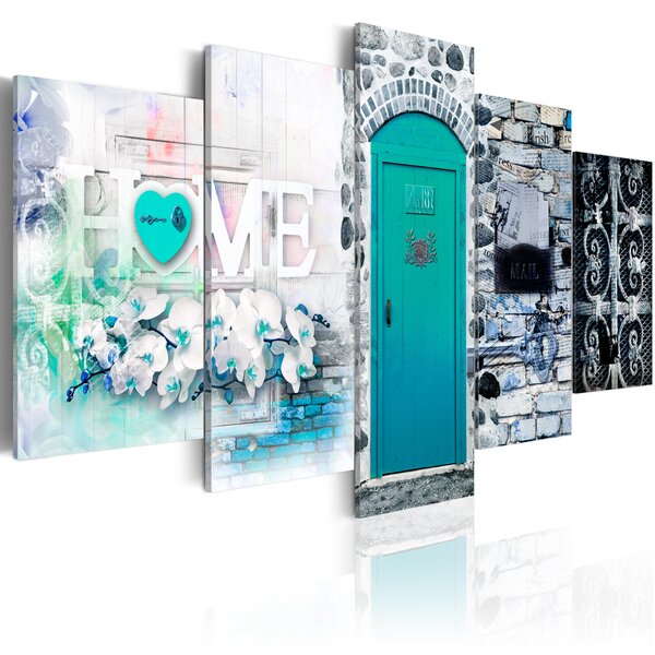 Tableau - retro home l x h en cm 200x100