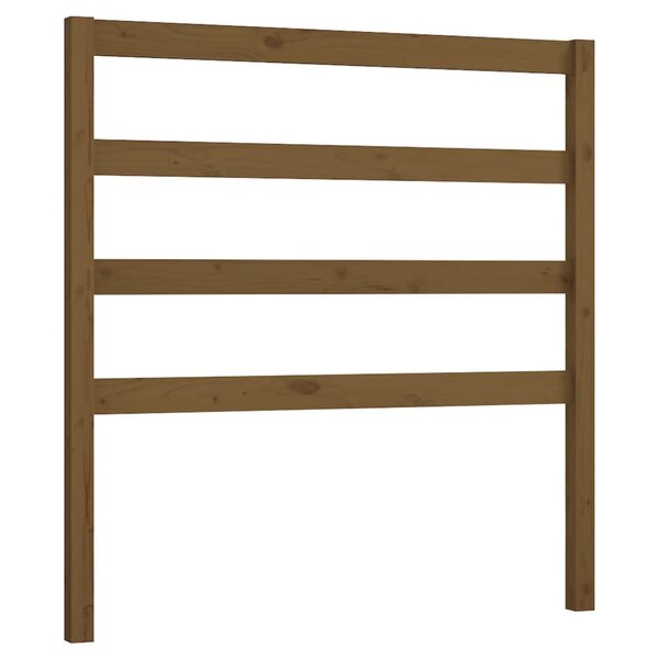 vidaXL Tête de lit Marron miel 81x4x100 cm Bois massif de pin