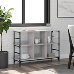 vidaXL Buffet sonoma gris 102x32x73 5 cm bois d'ingénierie