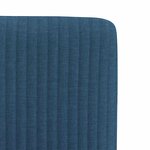 vidaXL Chaises à manger lot de 2 bleu tissu