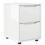 vidaXL Armoire de rangement Blanc brillant 40 x 48 x 57 cm
