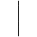 vidaXL Tête de lit métal noir 150 cm