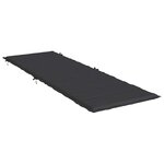 vidaXL Coussin de chaise longue noir 186x58x3 cm tissu oxford