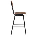 vidaXL Chaises de bar lot de 6 contreplaqué solide et acier