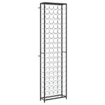 vidaXL Casier à bouteilles de 95 bouteilles noir 54x18x200cm fer forgé