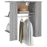 vidaXL Armoire de couloir Sonoma gris 97 5x37x99 cm Bois d'ingénierie