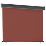 vidaXL Auvent latéral de balcon 122x250 cm Marron