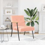 vidaXL fauteuil Rose 59 x 75 x 78 cm