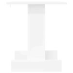 vidaXL Table d'appoint Blanc 44 5 x 45 x 55 cm Bois d'ingénierie