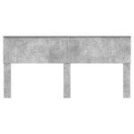 vidaXL Tête de lit Gris béton 180 cm Bois d'ingénierie
