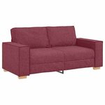 vidaXL Canapé 2 places Rouge vin 180x78x84 cm Tissu