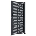 vidaXL Portail de jardin anthracite 105x205 cm conception de carré