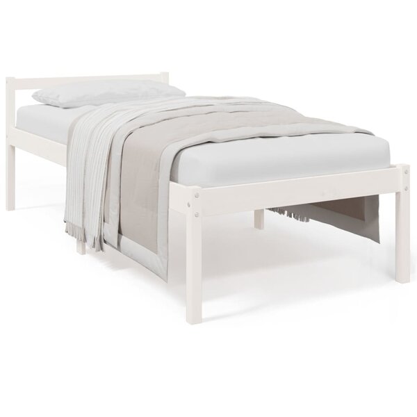 vidaXL Lit pour personne âgée sans matelas blanc 90x190 cm