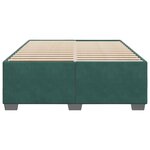vidaXL Cadre de lit sans matelas vert foncé 160x200 cm velours