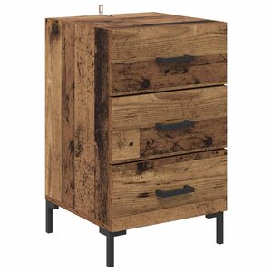 vidaXL Cabinet de chevet Bois ancien 40 x 40 x 66 cm Bois d'ingénierie