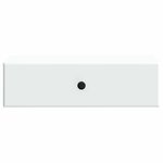 vidaXL Table d'appoint murale Blanc 59 x 34 5 x 17 cm