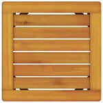 vidaXL Transat 2 Pièces Marron 35 x 35 x 34cm Bois d'acacia massif
