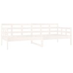 vidaXL Lit de jour sans matelas blanc bois de pin massif 80x200 cm