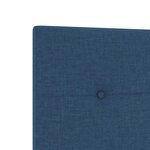 vidaXL Tête de lit LED bleue de 90 cm avec capitons en tissu