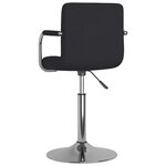 vidaXL Tabouret de bar Noir Tissu