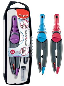 Boîte Compas Stop & Safe 130 mm Mine 2 mm Coloris Aléatoire MAPED