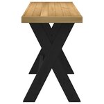 vidaXL Bureau NOAIN pieds en forme de X 120x50x75 cm bois massif pin