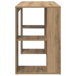 vidaXL Bureau avec Rangement chêne artisanal 130 x 50 5 x 75 cm