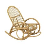 Fauteuil rocking-chair en manau non écorcé