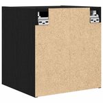 vidaXL Tables de chevet murales 2 Pièces chêne noir 38x34x40 cm