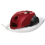 Bosch bzgl2a310 - aspirateur traineau avec sac 3 5l - 80db - rayon d'action 8m - brosse universelle double position - rouge