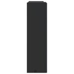 vidaXL Armoire de salle de bain à miroir avec LED noir 45x13x52 cm