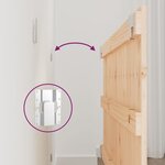 vidaXL Tête de lit murale 95 5x3x60 cm Bois massif de pin