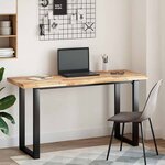 vidaXL Dessus de bureau non traité 120x50x4 cm bois d'acacia massif