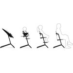 Chaise haute évolutive et réglable Lemo 2 - Stunning Black