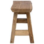 vidaXL banc Naturel 100 x 29 x 43 5 cm Bois de teck massif