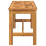 vidaXL Banc de jardin 80 cm bois massif d'acacia