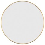 vidaXL Miroir mural Doré Ø 50 cm Rond