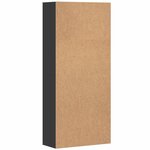 vidaXL Buffet haut noir 80x35x180 cm bois d'ingénierie