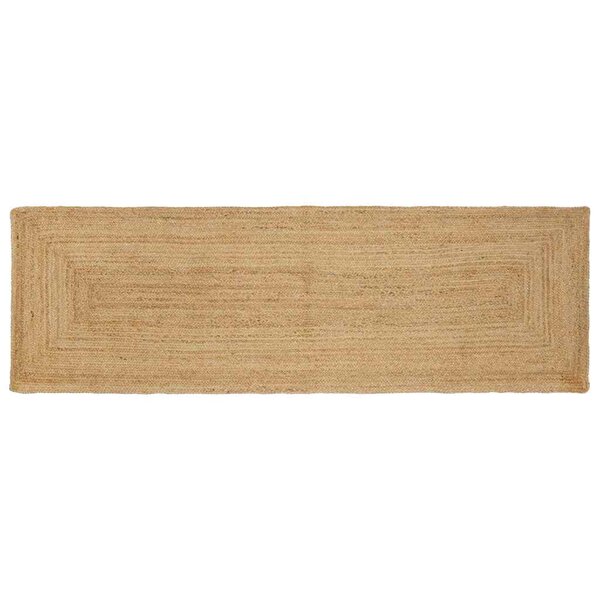 vidaXL Tapis de zone Beige 80 x 400 cm Jute