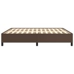 vidaXL Cadre de lit Marron 180x200 cm Similicuir