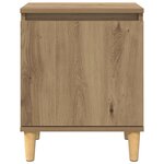 vidaXL Table de Chevet en Chêne Chêne MDF 40 x 30 x 50 cm