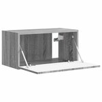 vidaXL Meuble TV mural Gris Sonoma 60 x 31 x 29.5 cm Bois d'ingénierie