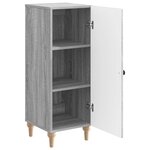 vidaXL Buffet Sonoma gris 33 x 34 5 x 90 cm Bois d'ingénierie