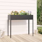 vidaXL Jardinière Anthracite 100 5x40 5x90 cm Acier galvanisé