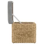 vidaXL Repose-pied lot de 2 Jacinthe d'eau Gris