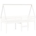 vidaXL Toit de lit pour enfants blanc 209x85 5x88cm bois de pin massif