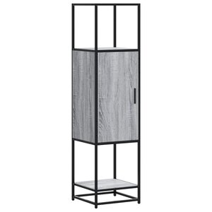 vidaXL Buffet haut sonoma gris 35 5x35x139 cm bois d'ingénierie métal
