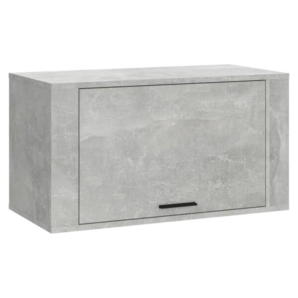 vidaXL Armoire à chaussures murale Gris béton 70x35x38 cm