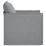 vidaXL Canapé Gris clair 195 x 82 x 85 cm tissu